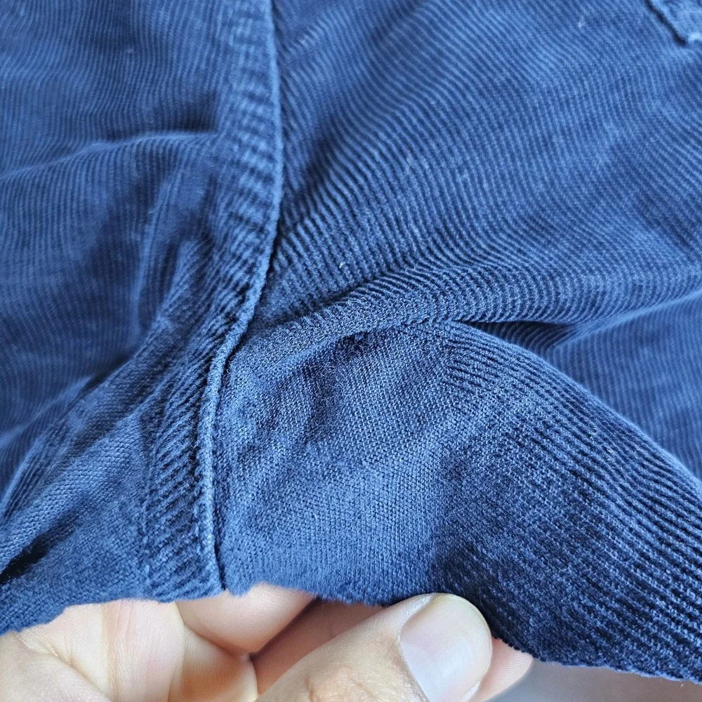Vintage Polo Ralph Lauren Corduroy Pants Mens 40x32 Blue Straight Chino Zip Fly